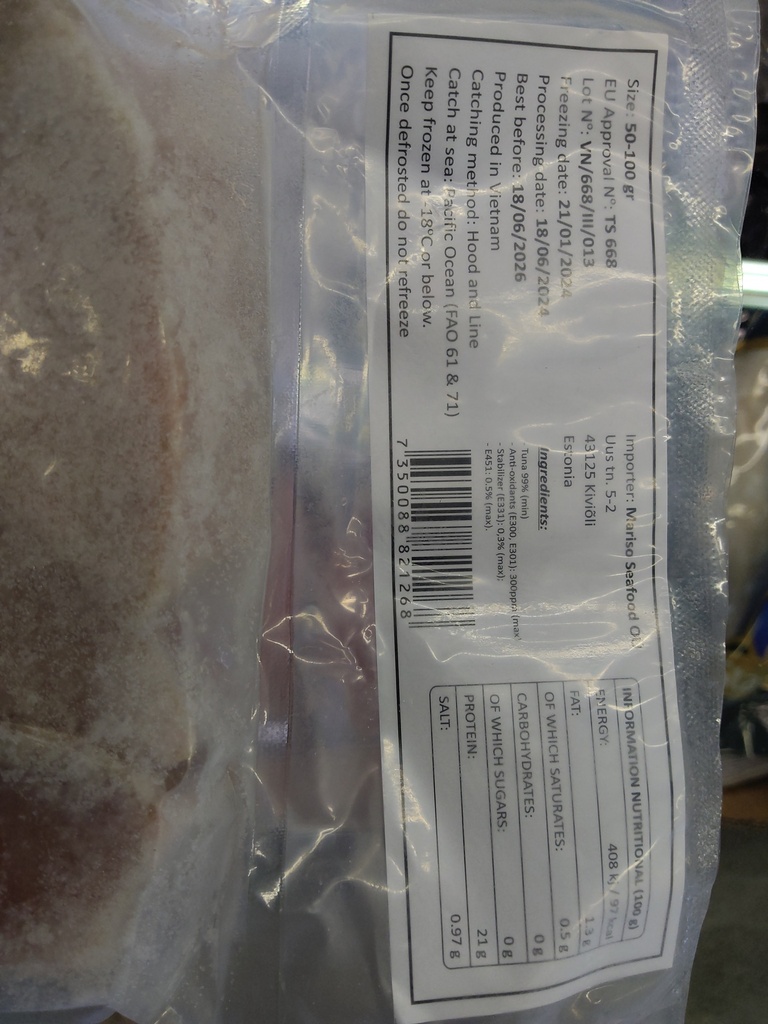 Frozen Red Tuna Portion 500g/unit | 冰冻 小块金枪鱼 500g/unit