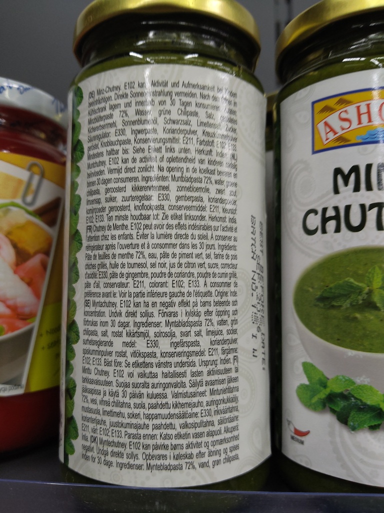ASHOKA Mint Chutney 250g | ASHOKA 薄荷酸辣酱 250g