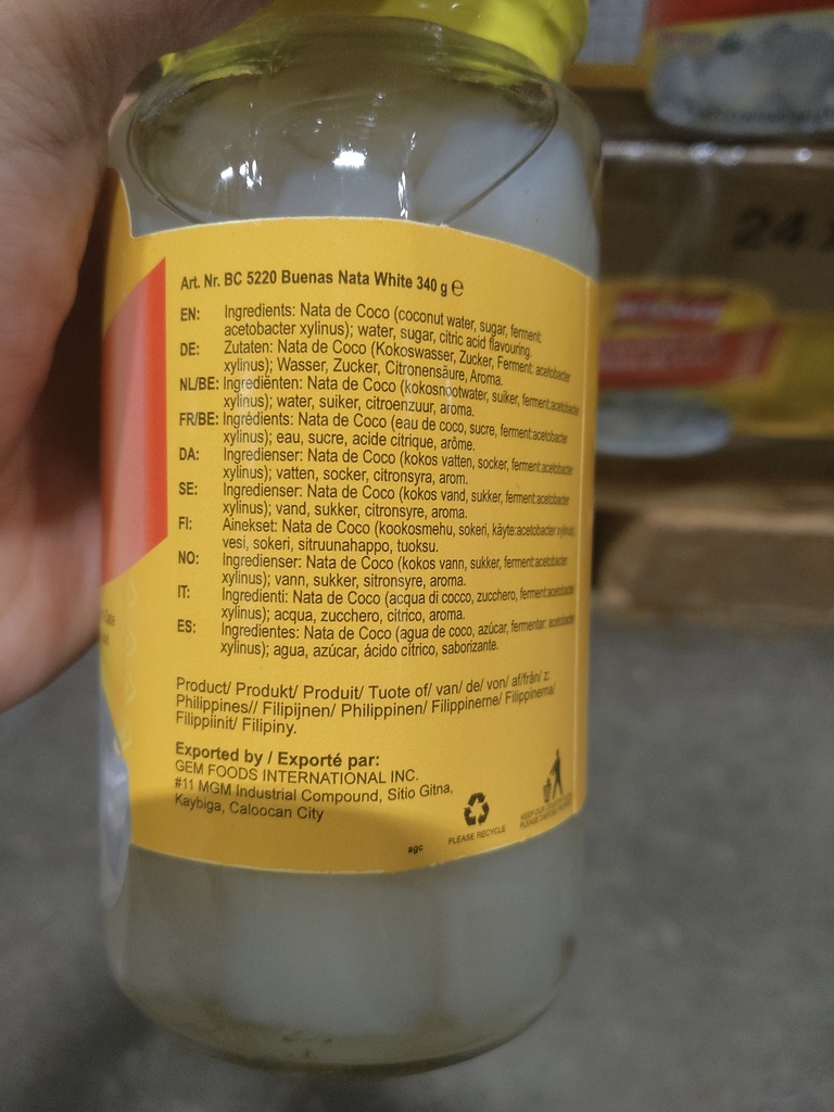 BUENAS Coconut Gel White 340g | BUENAS 椰冻 白 340g