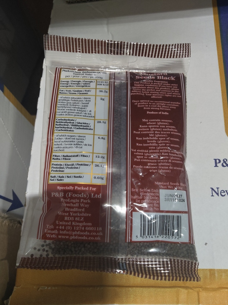 HEERA Black Mustard Seeds 100g | Heera 黑芥末籽100g