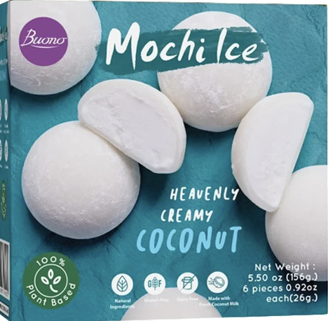 BUONO Mochi Ice Dessert Coconut Flav. 156g | BUONO 麻薯冰淇淋 椰子味 156g