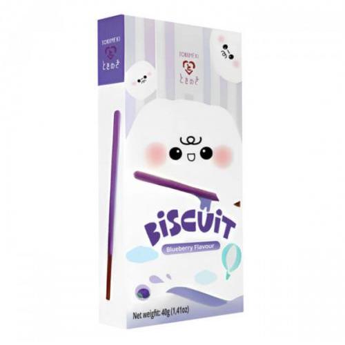 JP TOKIMEKI Biscuit Stick Blueberry Flav. 40g | TOKIMEKI 饼干棒 蓝莓味 40g