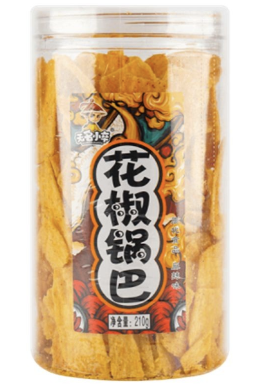 WMXZ Sichuan Pepper Rice Crust Spicy Flav. 210g | 无名小卒 花椒锅巴 麻辣味 210g