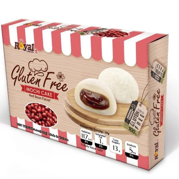 TW Mochi Red Bean FLV Gluten Free 210g/PKT | TW 红豆味(无麸质) 210g / 包