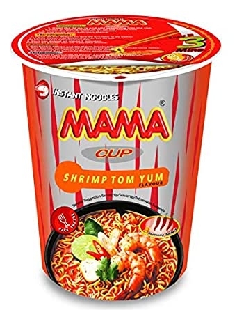  MAMA Instant Cup Noodle Shrimp Tom Yum 70g | 妈妈 即食杯面冬阴虾味 70g