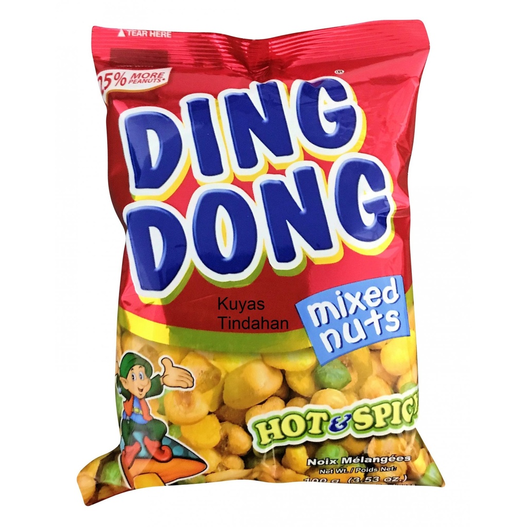 DING DONG Super Mixed Nuts Hot & Spicy Falv. 100g | DING DONG 混合坚果 香辣味 100g