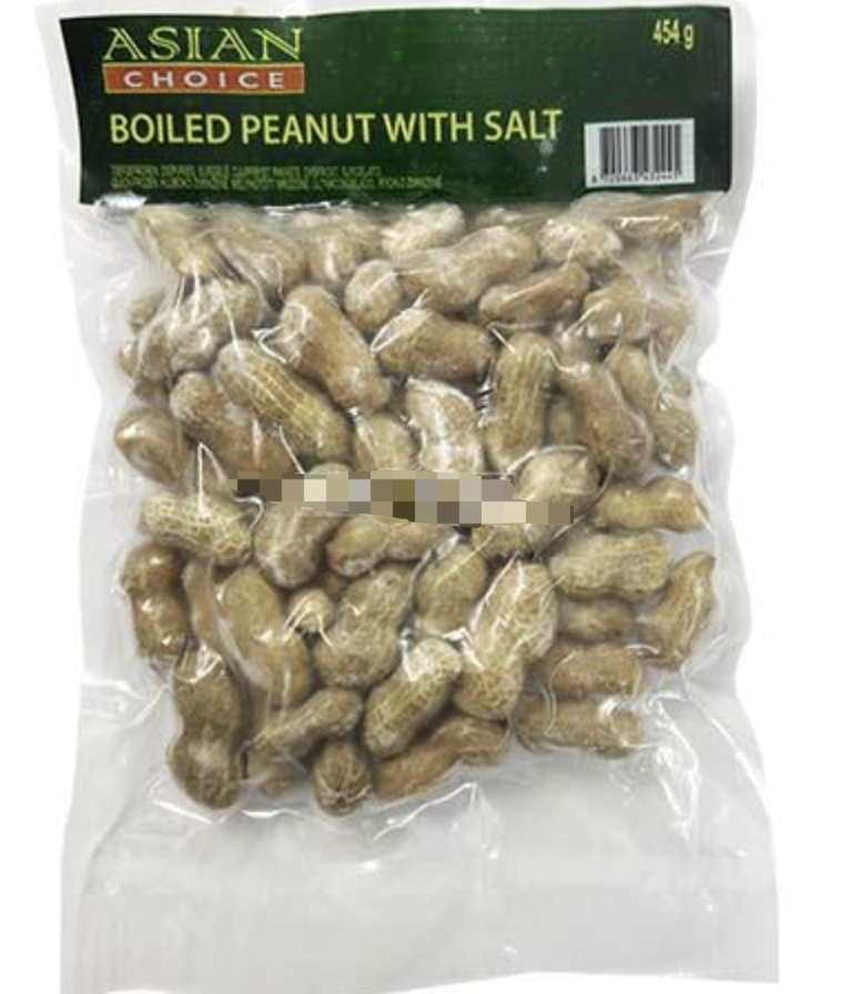 ASIAN CHOICE Frozen Salted Boiled Peanuts 454g | ASIAN CHOICE 冰冻 熟花生 盐味 454g