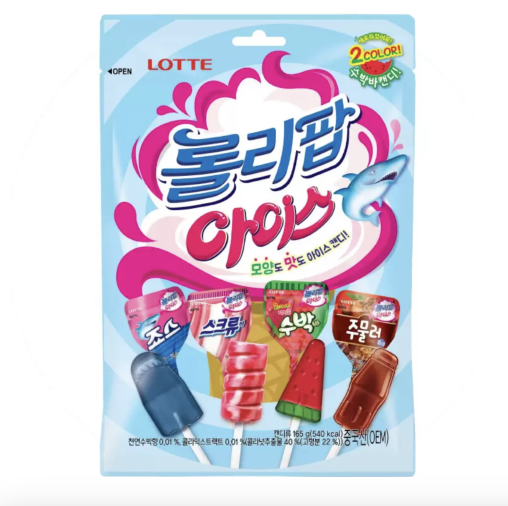 LOTTE Lollipop Mixed Flavor 132g | LOTTE 棒棒糖 什锦味 132g