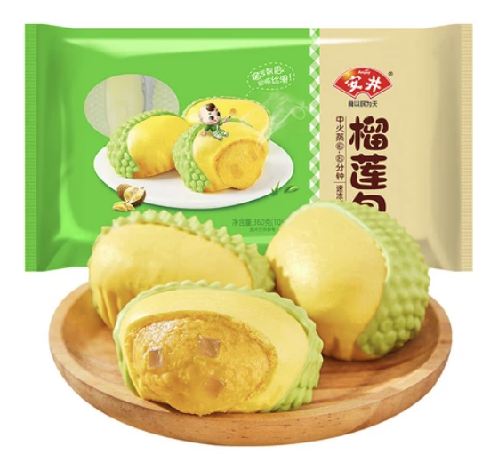 ANJOY Durian Bun 360g | 安井 榴莲包 360g