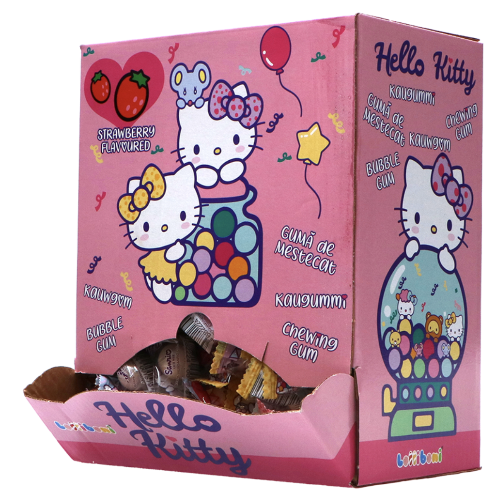 LOLLIBONI Hello Kitty Chewing Gummy Strawberry Flav. 1pcs | LOLLIBONI Hello Kitty 口香糖 草莓味 1颗