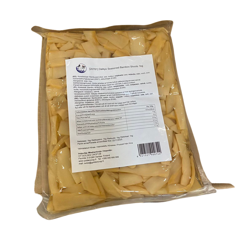 Daikyo Seasoned Bamboo Shoots 1kg | 大京牌 调味笋片 1kg