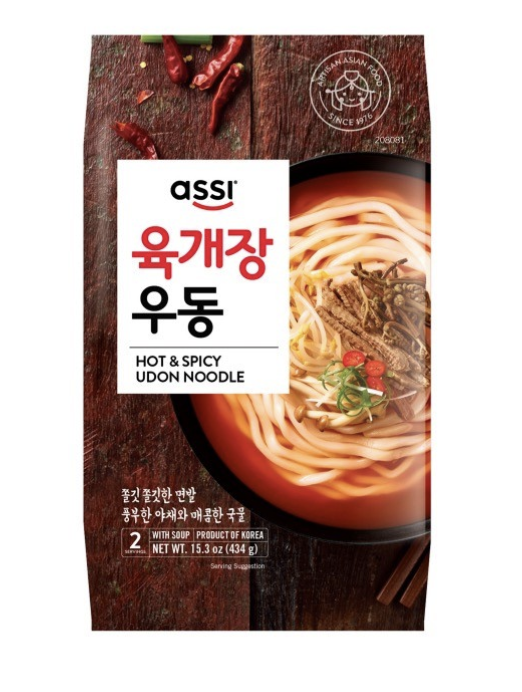 ASSI Udon Noodle Spicy Flav. 434g | ASSI 辣乌冬面 两人份 434g