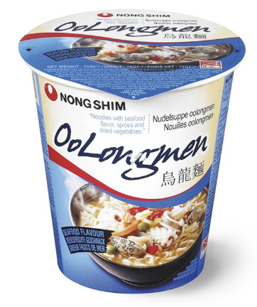 NONGSHIM Instant Noodle Oolongmen Cup Seafood Flav. 75g | 农心 乌龙面杯面 海鲜味 75g