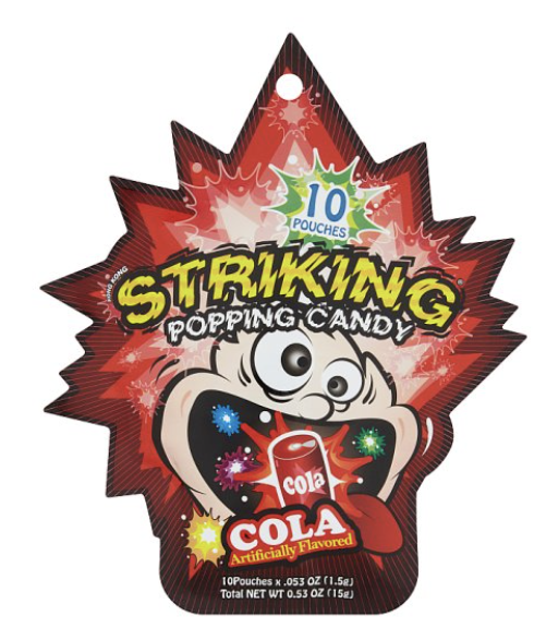 STRIKING Popping Candy Cola Flav. 15g | STRIKING 跳跳糖 可乐味 15g