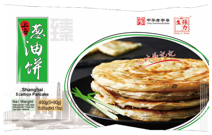 ZLS Shanghai Scallion Pancake 450g | 张力生 老上海葱油饼 450g