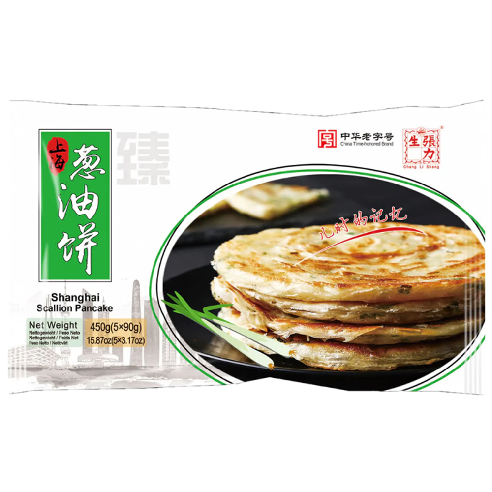 ZLS Shanghai Scallion Pancake 450g | 张力生 老上海葱油饼 450g