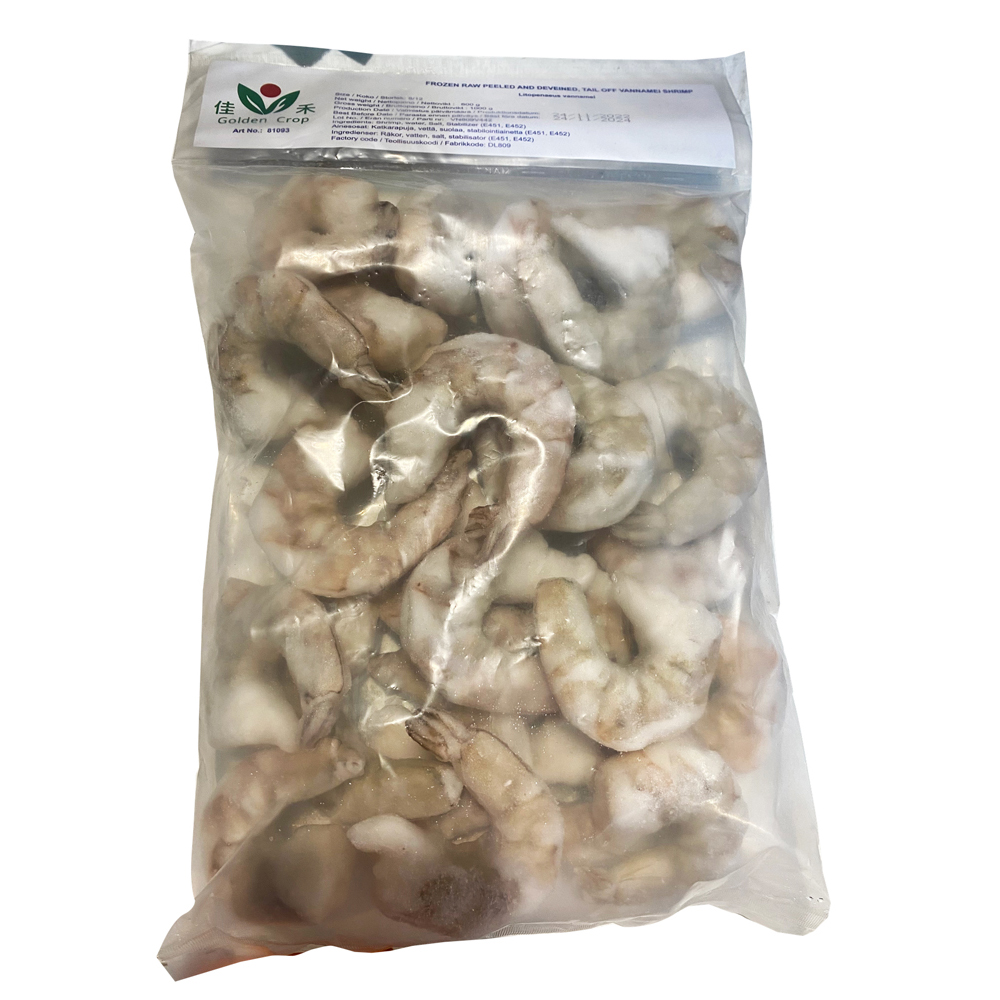 GC VN Vannamei Shrimps 8/12 Raw & Peeled PD 800g | GC 越南 白虾虾仁 8/12 800g