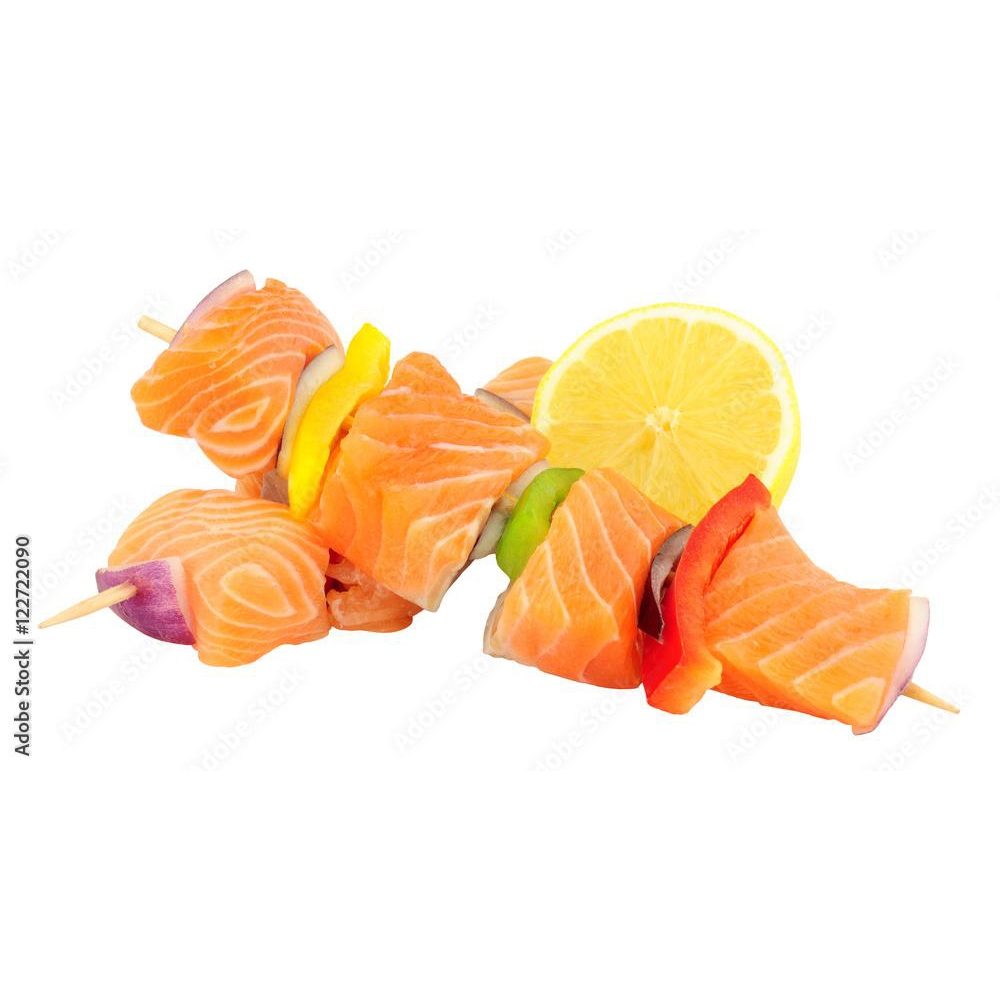 Norwegian Salmon Skewer incl.green pepper 800g 10pcs | 挪威三文鱼青椒 烧烤串 800g (10只装)