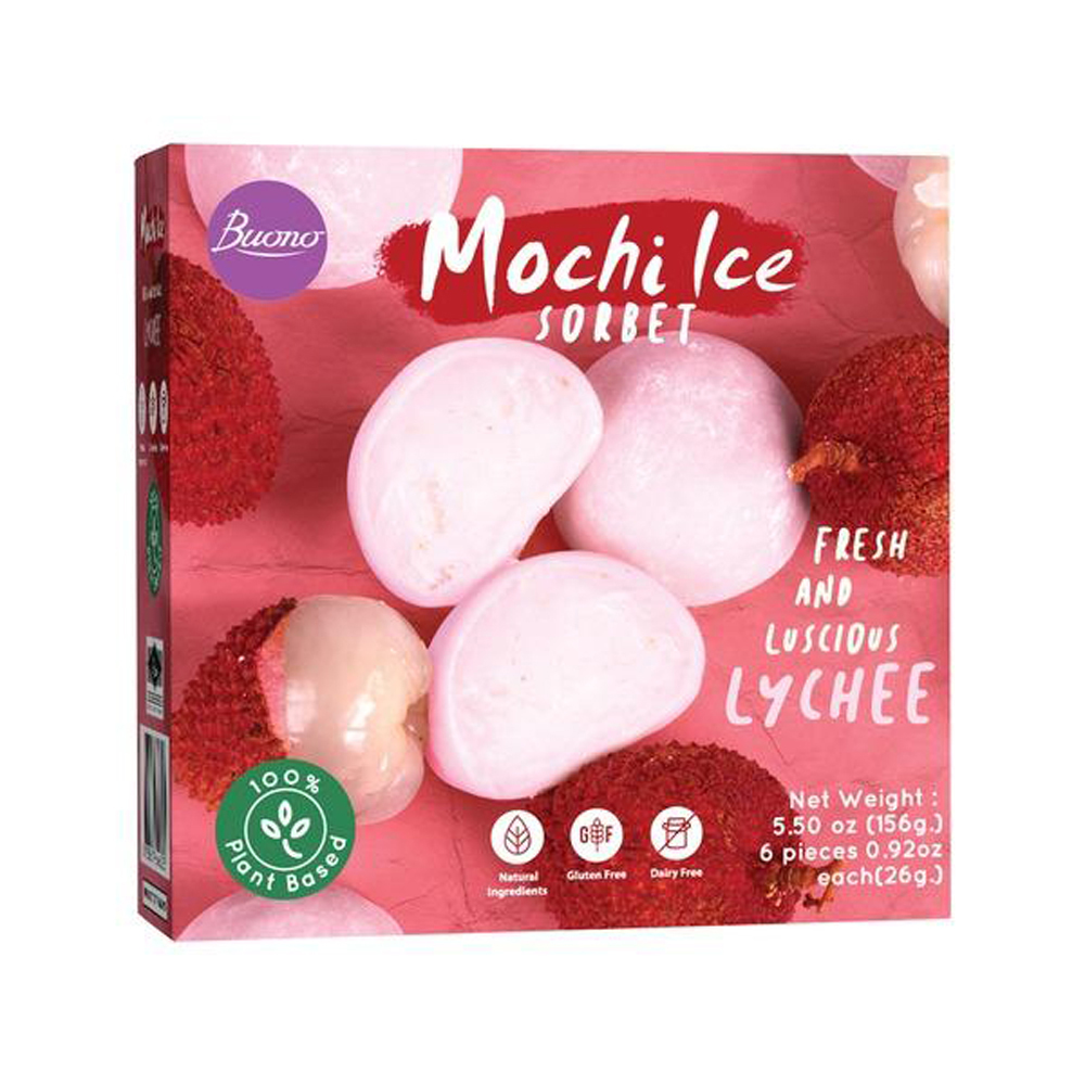 BUONO Mochi Ice Dessert Lychee 156g | BUONO 荔枝麻薯 156g