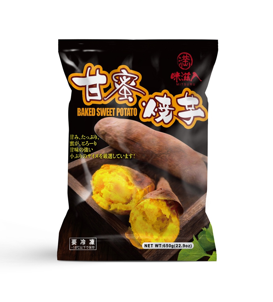 MITSURU Frozen Baked Sweet Potato 650g | 咪滋入 冰冻 甘蜜烤红薯 650g