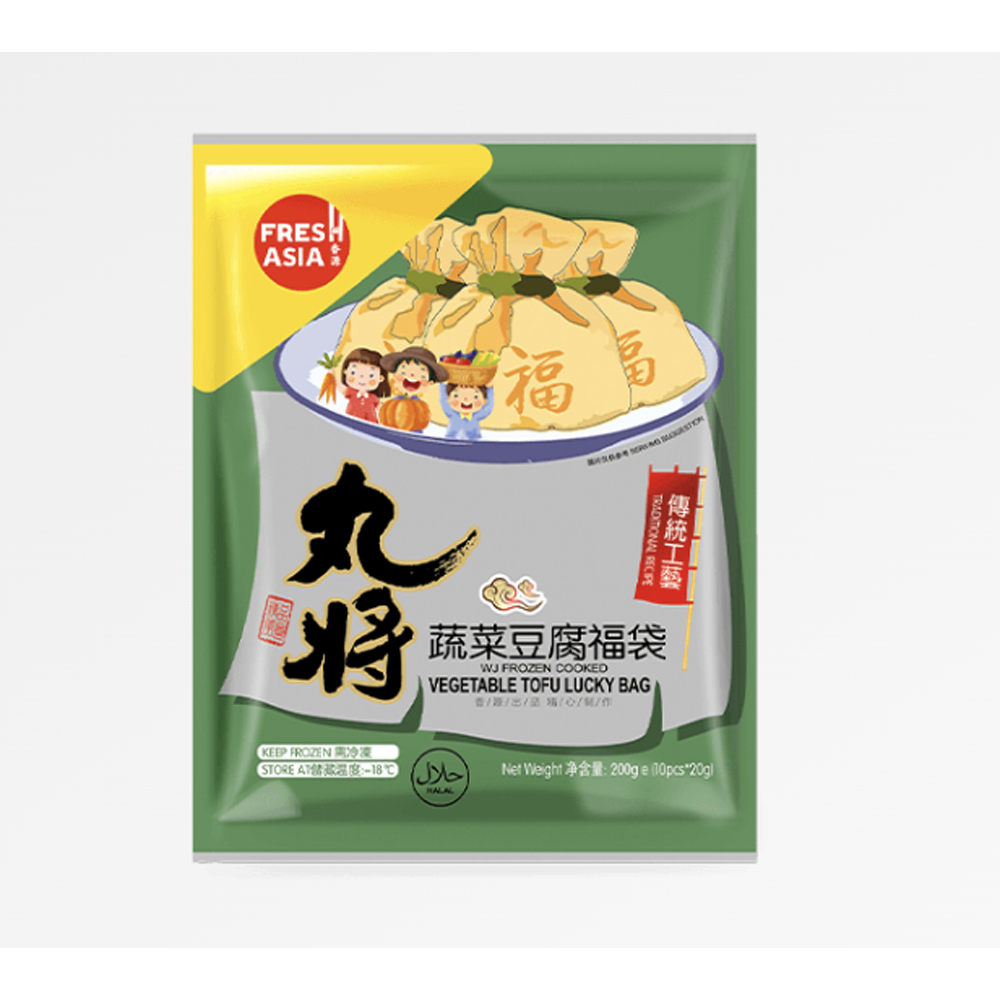 WJ Vegetable Tofu Lucky Bag 200g | 丸将 蔬菜豆腐福袋  200g