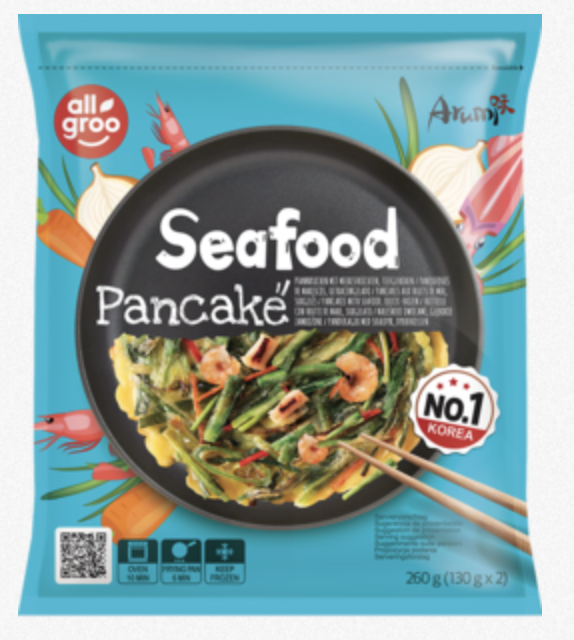 Allgroo Pancake With Seafood 260g | Allgroo 韩国 海鲜煎饼 260g