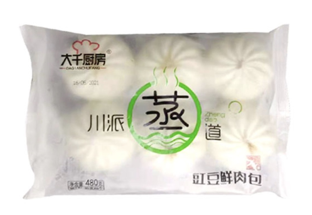 CN DQCF Cowpea & Pork Bun 480g | 大千厨房 豇豆鲜肉包 480g