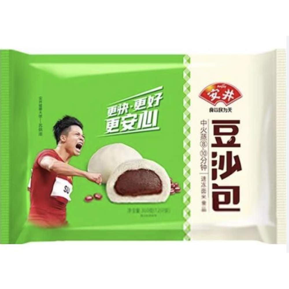 ANJOY Sweet Red Bean Bun 360g | 安井 红豆包 360g