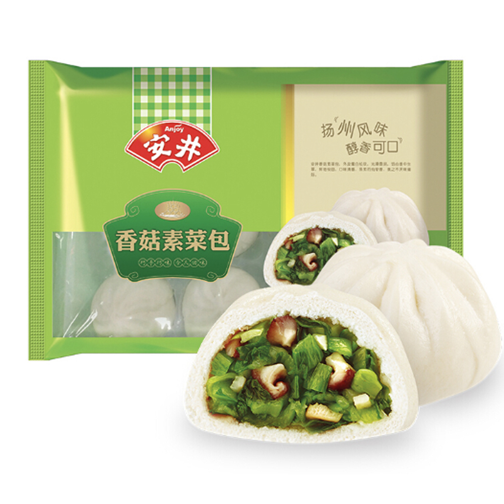 ANJOY Mushroom & Vegetable Bun 360g | 安井 香菇素菜包 360g