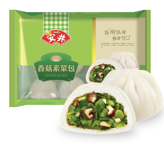 ANJOY Mushroom & Vegetable Bun 360g | 安井 香菇素菜包 360g