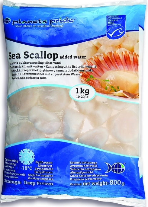 Planets Pride Scallop 10-20/lb MSC 1kg | Planets Pride 带子 10-20 1kg MSC