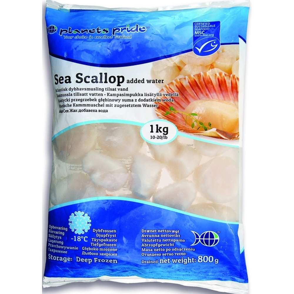 Planets Pride Scallop 10-20/lb MSC 1kg | Planets Pride 带子 10-20 1kg MSC