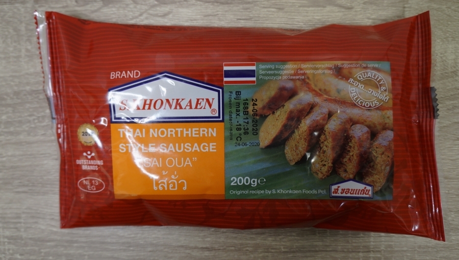  S.Khonkaen Thai Northern Sausage (Sai Oua) 200g | S.Khonekaen 北泰国香肠 200g