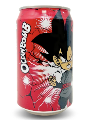 OCEAN BOMB Sparkling Water Goku Black Peach Flav. 330ml | Ocean Bomb 气泡水 桃子味 330ml