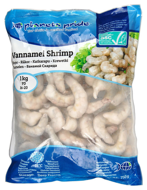 PLANETS PRIDE Vannamei Shrimp 16/20  PD 750g | PP 16/20 白虾虾仁  750g