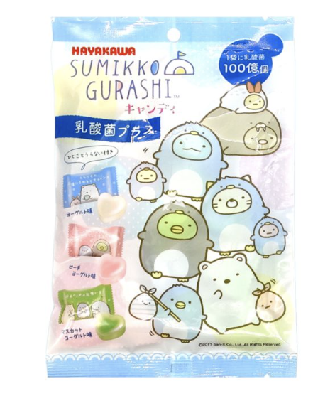 JP HAYAKAWA Sumikko Gurashi Fruity Candy Yogurt Flav. 80g | HAYAKAWA 角落生物果味硬糖 乳酸菌味 80g