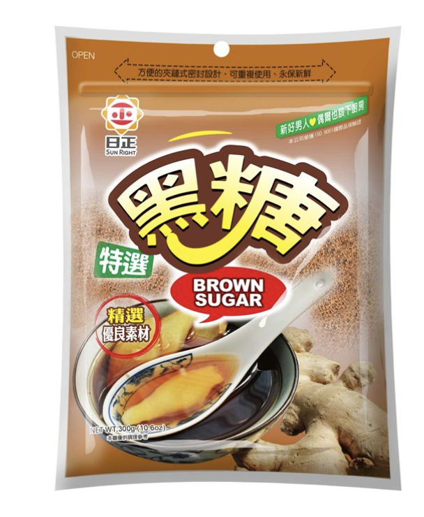 SUN RIGHT Brown Sugar 300g | 日正 特选黑糖 300g