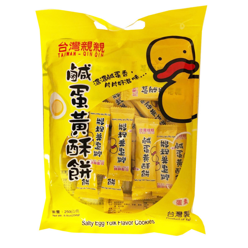 QINQIN Cheese Cookies Salty Yolk Flav. 250g | 亲亲 咸蛋黄酥饼 250g