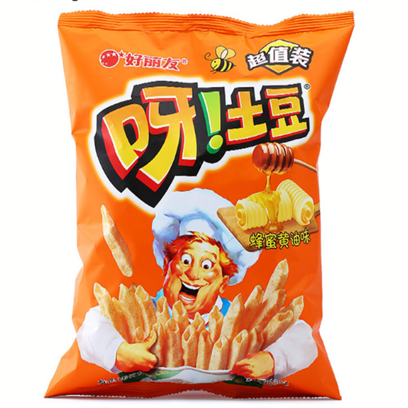 HLY Potato Chips Honey Butter Flavor 40g | 好丽友 呀土豆 蜂蜜黄油味 40g