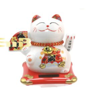 Solar waving cat six styles 6 inches 14x13x14.5cm | 太阳能 摇手招财猫 六款式 6寸 14x13x14.5cm