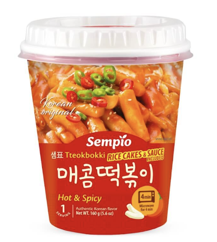 SEMPIO Instant Topokki Spicy Flavor Cup 160g | SEMPIO 辣炒年糕 杯装 160g