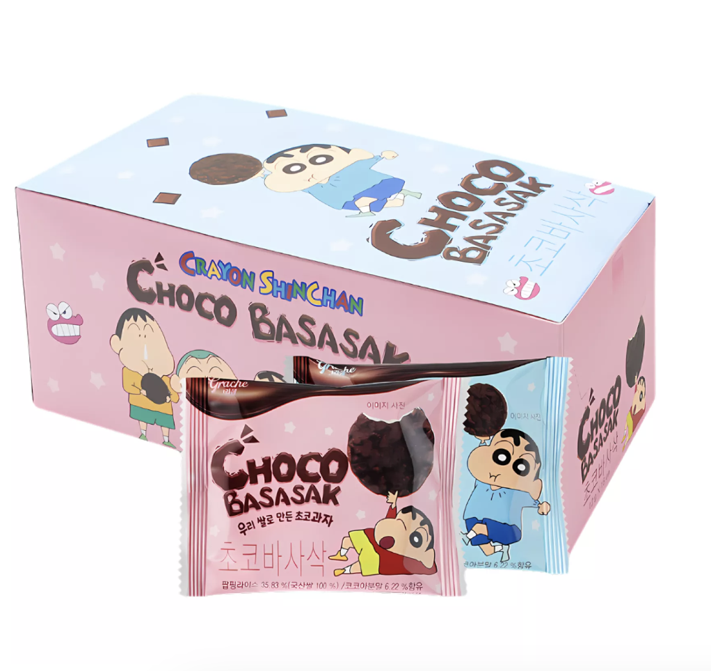 SAM KWANG FOOD Shinchan Chocolate Basasak Pie 12g | SAM KWANG FOOD 蜡笔小新巧克力派 12g