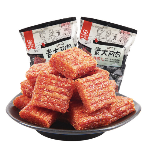 SJ Spicy Snack 208g | 双娇 素大刀肉 208g