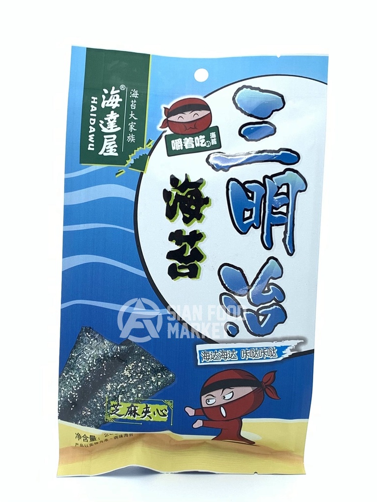 HAIDAWU Sandwich Seaweed Sesame Flavor 20g | 海达屋 海苔三明治 芝麻夹心 20g