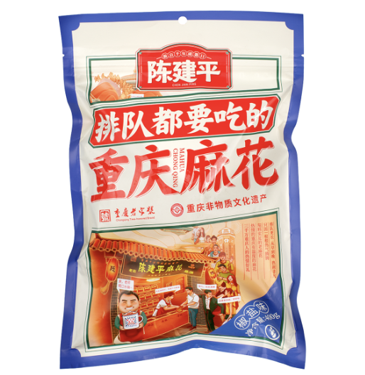 CJP Dough Twist Spicy Flavor 400g | 陈建平 麻花 麻辣味 400g