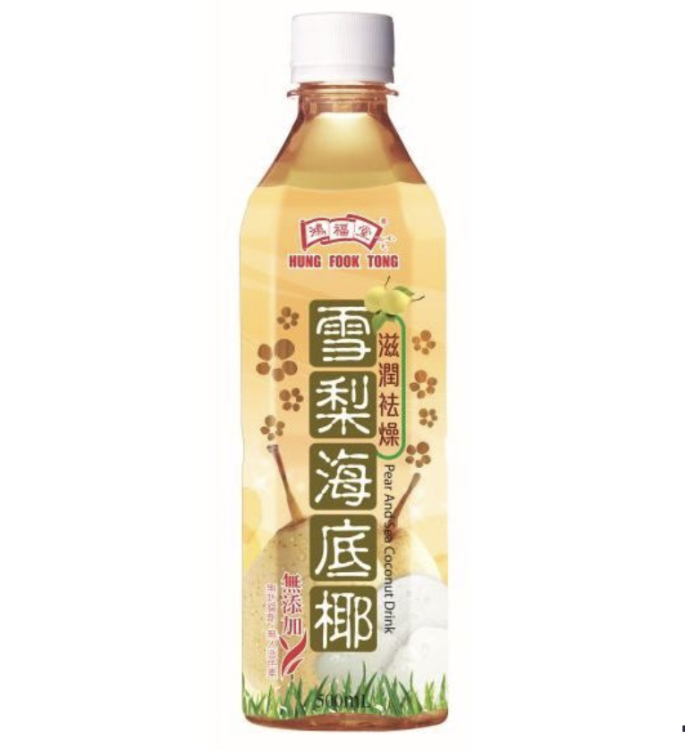 HFT Pear & Sea Coconut Drink 500ml | 鸿福堂 雪梨海底椰 500ml