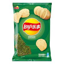 LAYS Potato Chips Seaweed Flavor 70g | 乐事 薯片 岩烧海苔味 70g