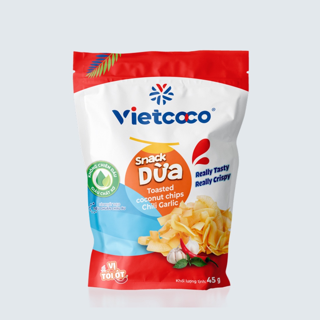 Vietcoco Coconut Chips 45g | Vietcoco 椰子脆片 45g