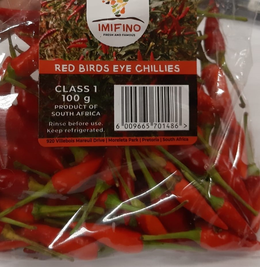 Red Bird Eye Chillies 100g | 新鲜 指天椒 100g