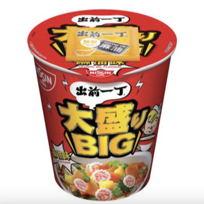 HK NISSIN Demae Ramen Sesame Oil Flavor Cup 71g | 出前一丁 杯面 麻油味 71g